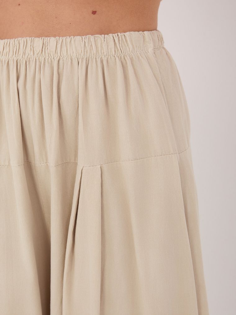 Spodnie materiałowe damskie, beżowe, Italy Moda