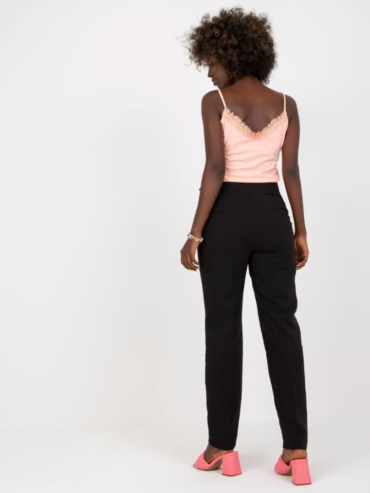 Spodnie materiałowe damskie, czarne, Xsapienza