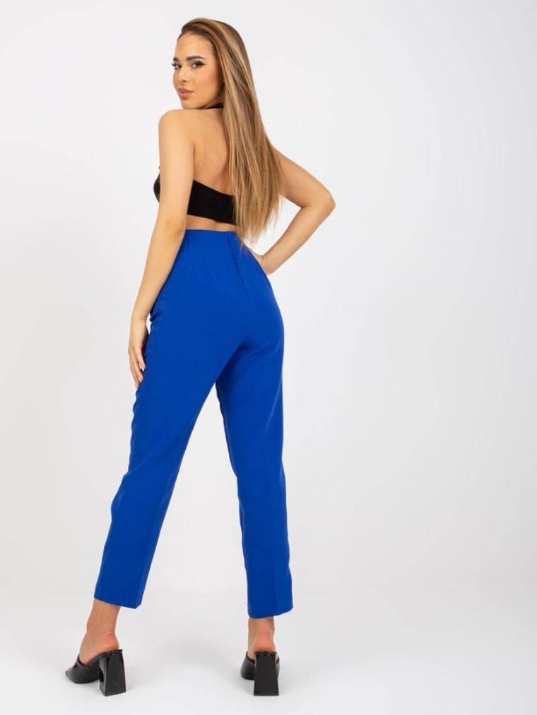 Spodnie materiałowe damskie, niebieskie, Xsapienza