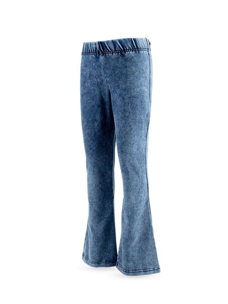 Spodnie materiałowe dziewczęce, dzwony, niebieskie, Tup Tup