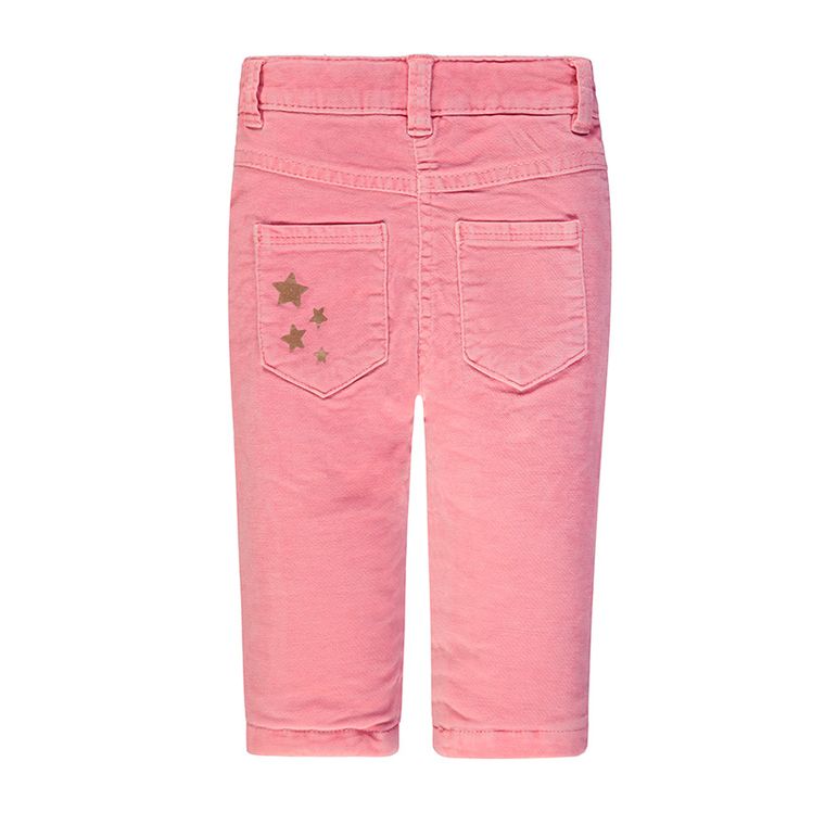 Spodnie materiałowe dziewczęce, różowe, Kanz