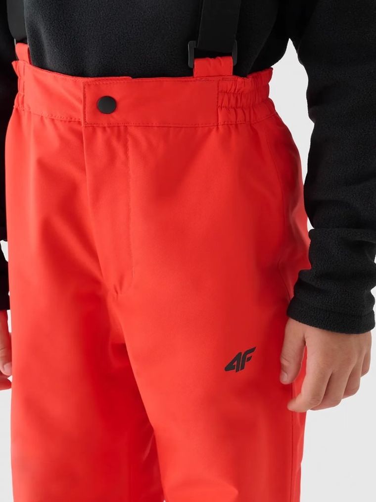 Spodnie narciarskie chłopięce, czerwone, 4F