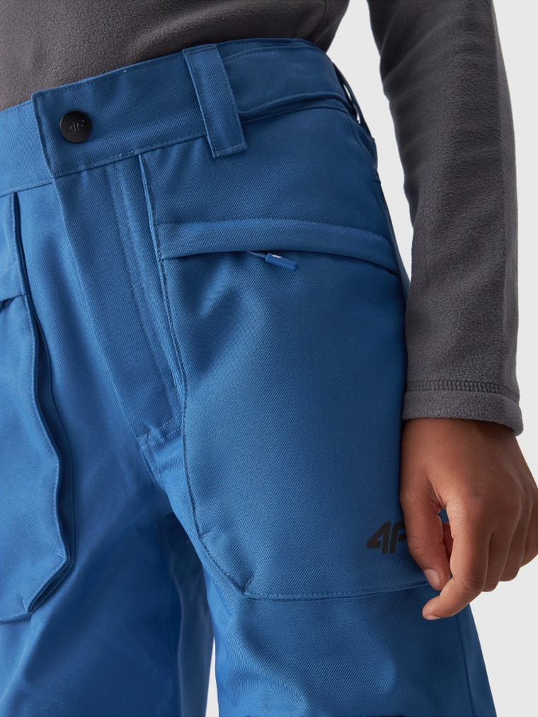Spodnie narciarskie chłopięce, niebieskie, 4F