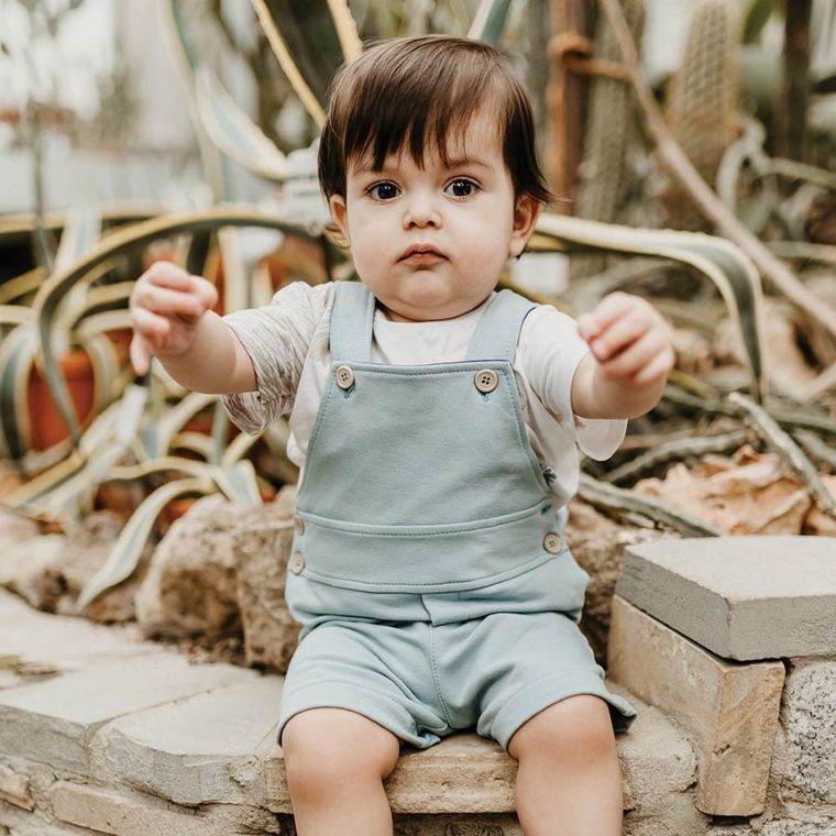 Spodnie ogrodniczki chłopięce, zielone, Eevi