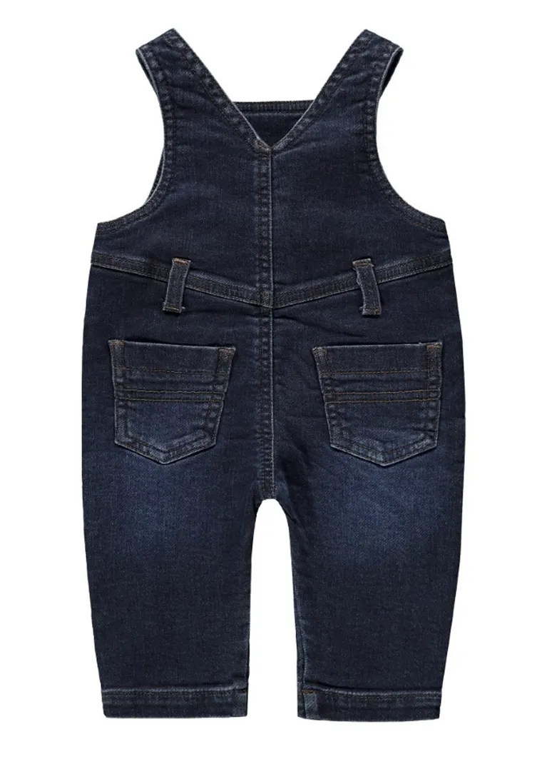Spodnie ogrodniczki jeansowe chłopięce, granatowe, Kanz
