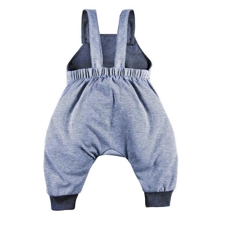Spodnie ogrodniczki niemowlęce, granatowe, Eevi