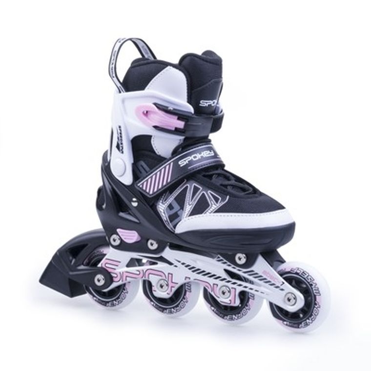 Spokey, Speedstar, rolki regulowane, róż, rozmiar 33-36