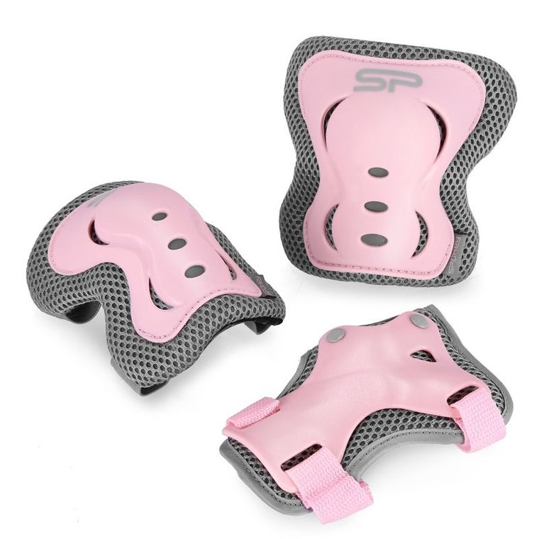 Spokey, zestaw ochraniaczy, różowe, rozmiar L