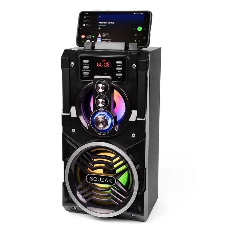 Squeak, Beatboxer Bluetooth 5.1 Speaker, głośnik Bluetooth z karaoke, Radio Fm, Microsd, Aux i USB