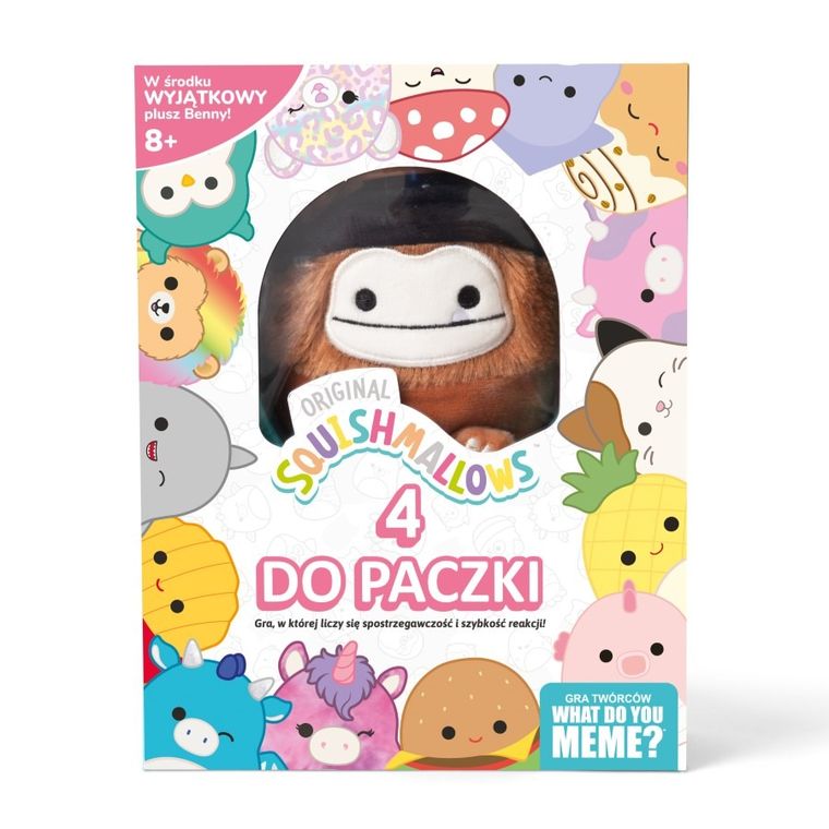 Squishmallows, 4 do paczki, gra karciana