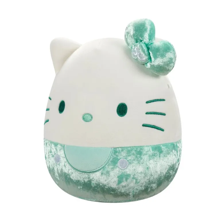 Squishmallows, Hello Kitty, maskotka, wydanie specjalne na 50-lecie, velvet zielony, 20 cm