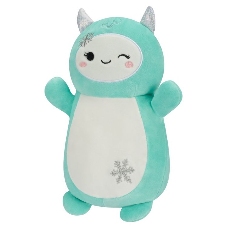 Squishmallows, Large Plush, Hugmees, Teal Yeti with Snowflake, yeti, maskotka, 35 cm