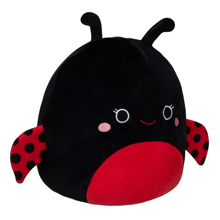 Squishmallows, Large Plush, Trudy, Black Ladybug, biedronka, maskotka, 35 cm