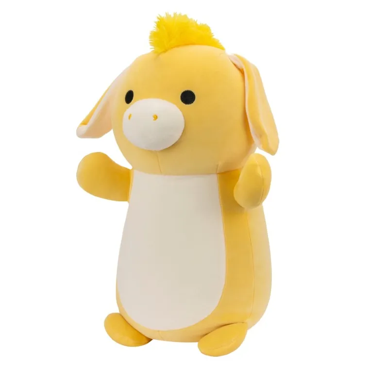 Squishmallows, Medium Plush, Hugmees, Gavyn Yellow Donkey, żółty osiołek, maskotka, 25 cm