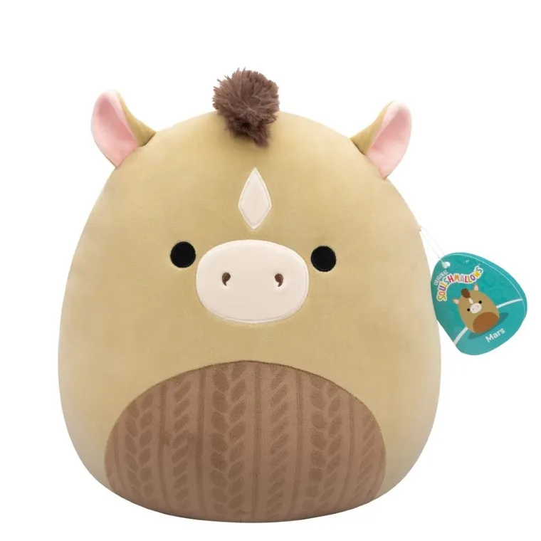 Squishmallows, Medium Plush, Olive Horse, oliwkowy koń, maskotka, 30 cm