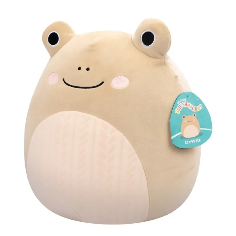 Squishmallows, Medium Plush, Tan Frog, beżowa żaba, maskotka, 30 cm
