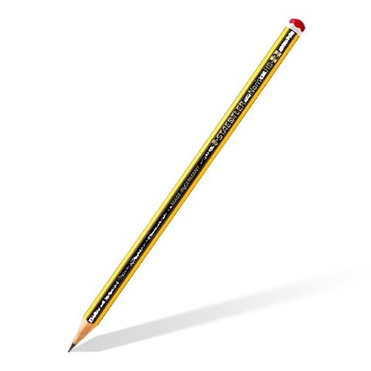 Staedtler, ołówki Noris z gumką i temperówką, HB, 3 szt.