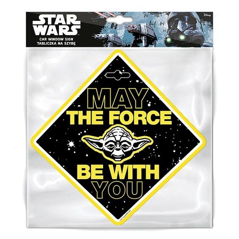 Star Wars, tabliczka do samochodu, przyssawka