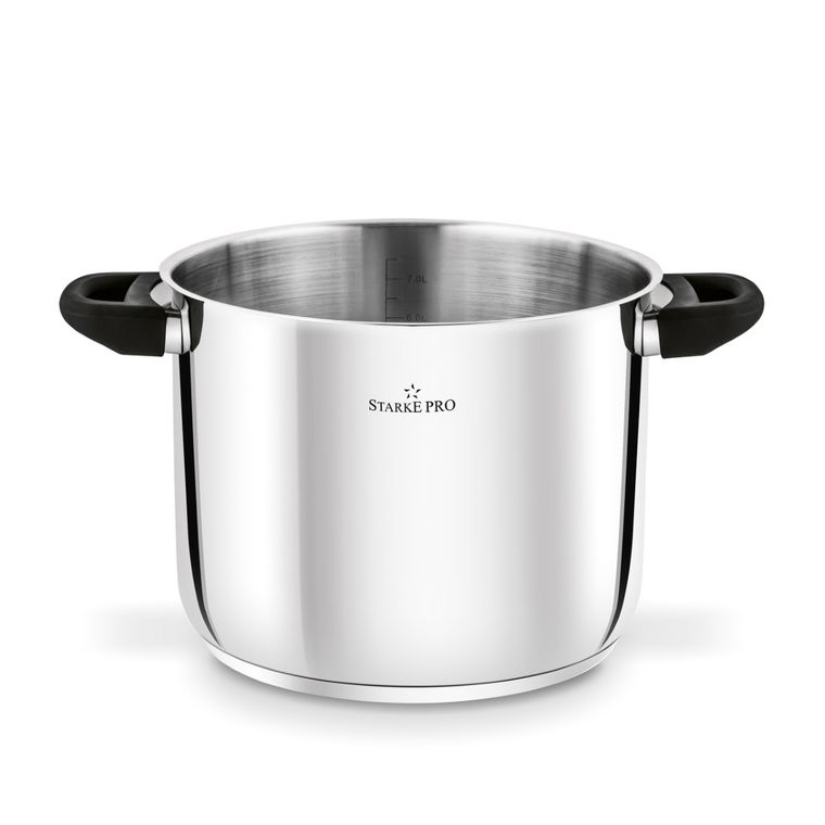 Starke Pro, Sante, garnek nierdzewny, wysoki, 24-19 cm, 8l