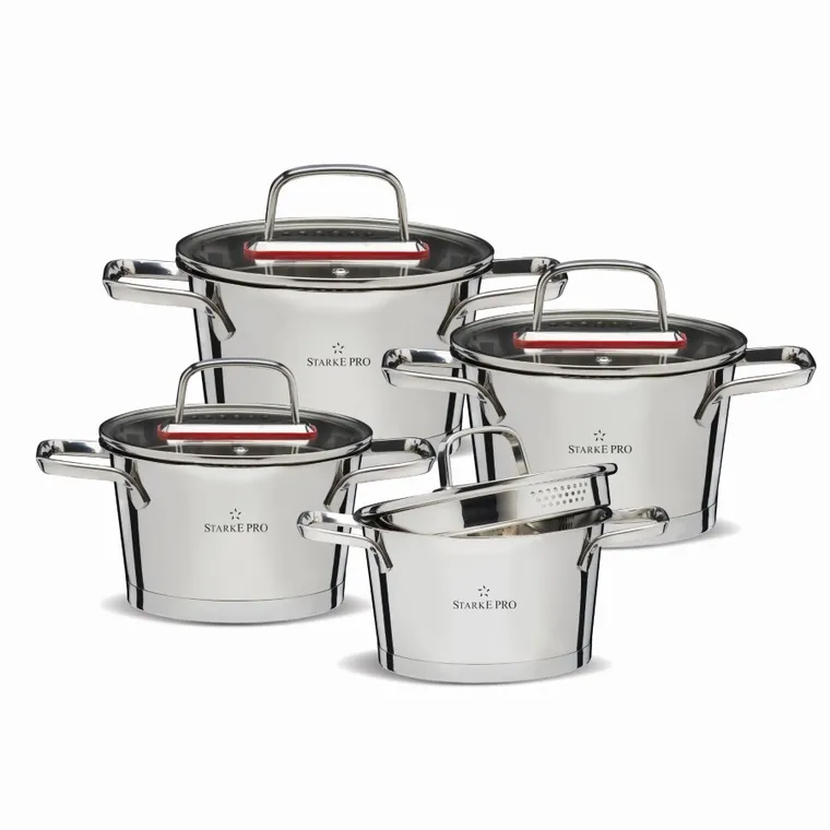Starke Pro, Speziale, zestaw garnków, 16/18/20/24 cm, 8 elementów