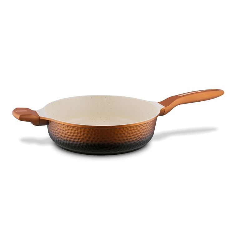 Starke Pro, Texture Copper, patelnia z pokrywą, 28-8 cm