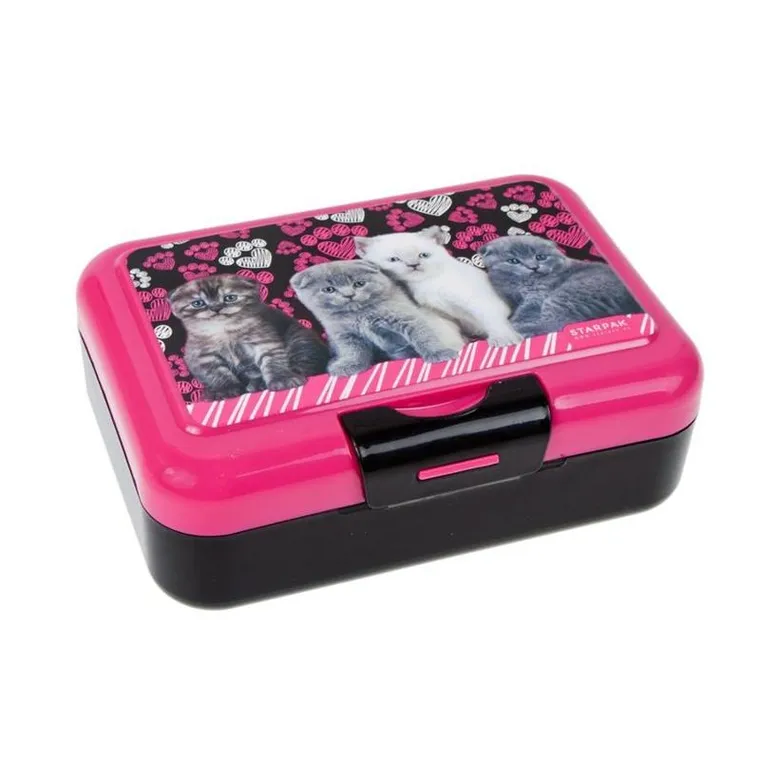 Starpak, bidon + lunchbox, kotki