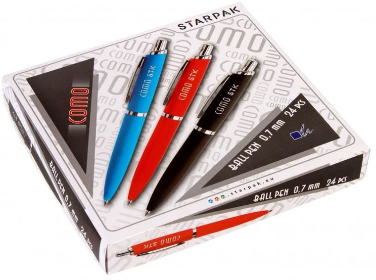 Starpak, długopis automatyczny, 0.7 Como