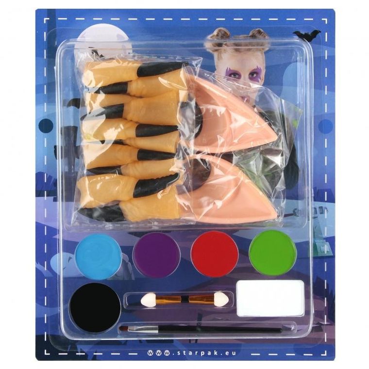 Starpak, farby do malowania twarzy z akcesoriami, 6 kolorów
