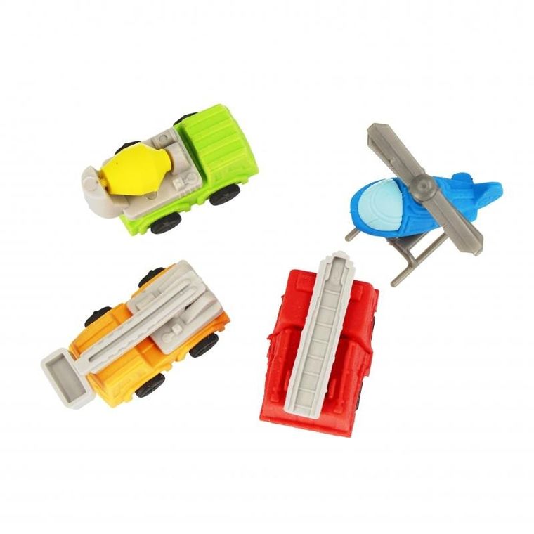 Starpak, gumka do ścierania, 3D puzzle, Traffic, 4 szt.