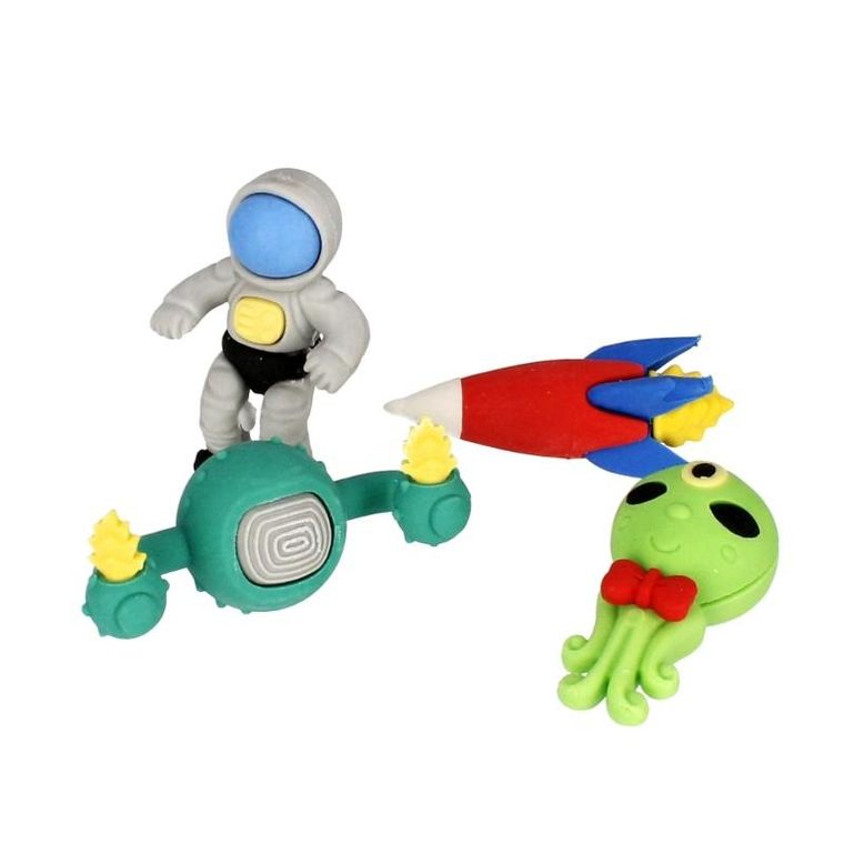 Starpak, gumka do ścierania 3D, Space, 4 szt.