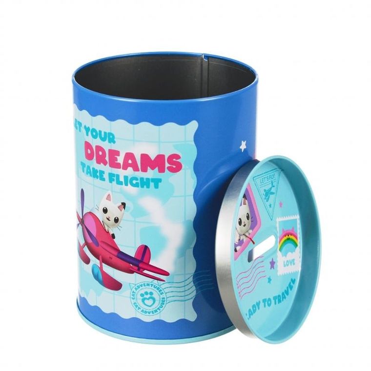 Starpak, Koci Domek Gabi, skarbonka metalowa, okrągła