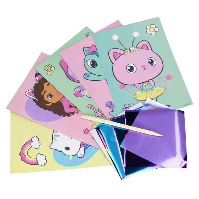 Starpak, Koci Domek Gabi, wydrapywanka z metaliczną wyklejanką, zestaw kreatywny