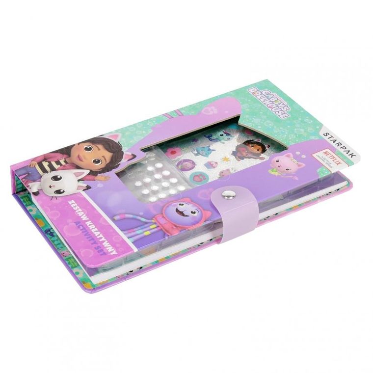 Starpak, Koci Domek Gabi, zestaw kreatywny: kolorowanka, naklejki, kredki, diamenciki