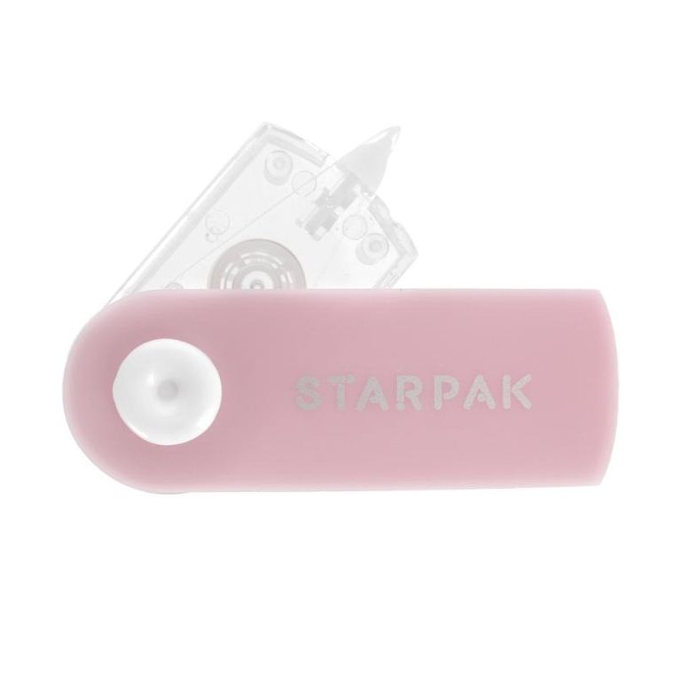 Starpak, korektor w taśmie, 5mmx6m, pastelowy różowy