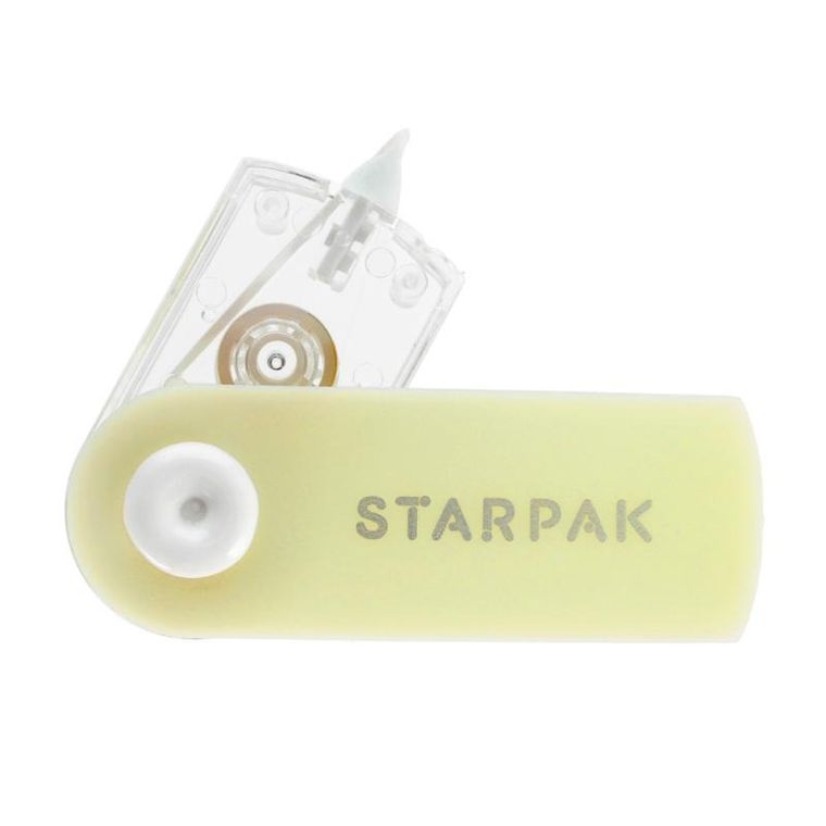 Starpak, korektor w taśmie, 5mmx6m, pastelowy żółty