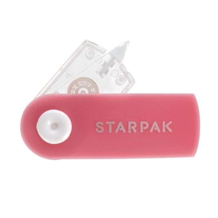 Starpak, korektor w taśmie, 5mmx6m, różowy