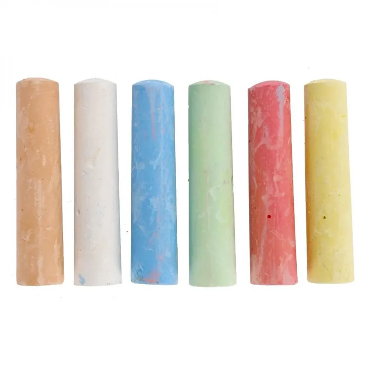 Starpak, kreda chodnikowa w wiaderku, 6 kolorów, 15 szt.