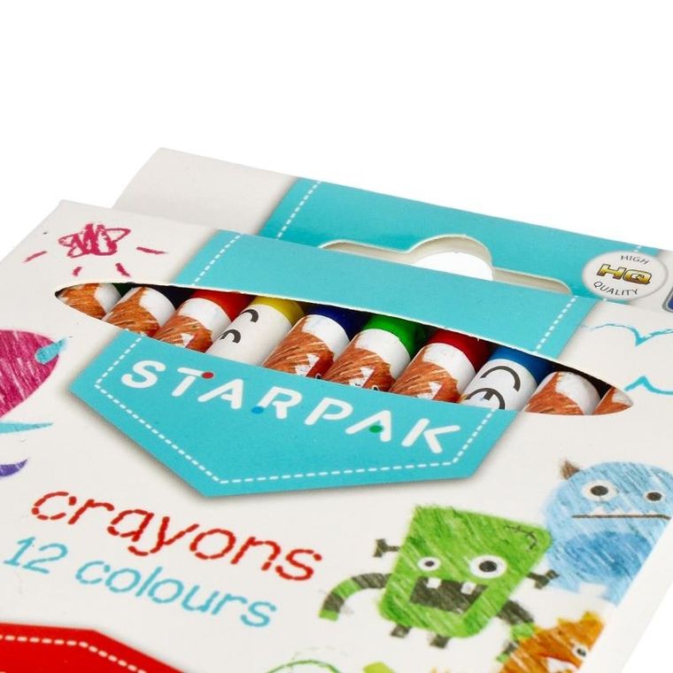 Starpak, kredki woskowe, 12 kolorów