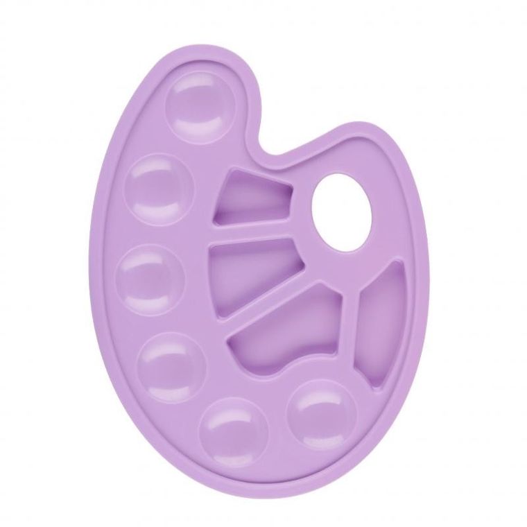 Starpak, paleta do farb, owalna, pastelowa fioletowa