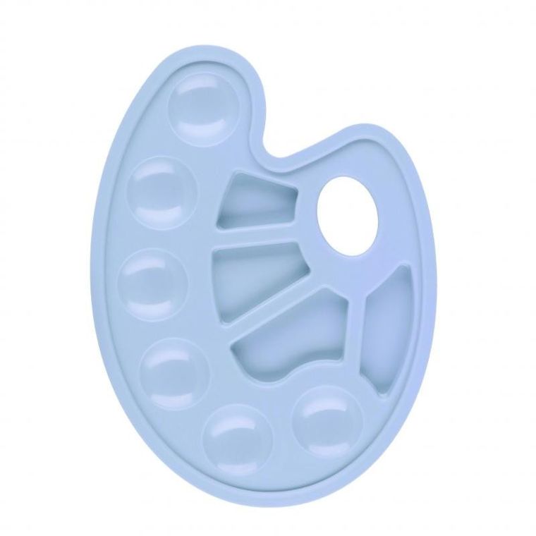 Starpak, paleta do farb, owalna, pastelowa niebieska