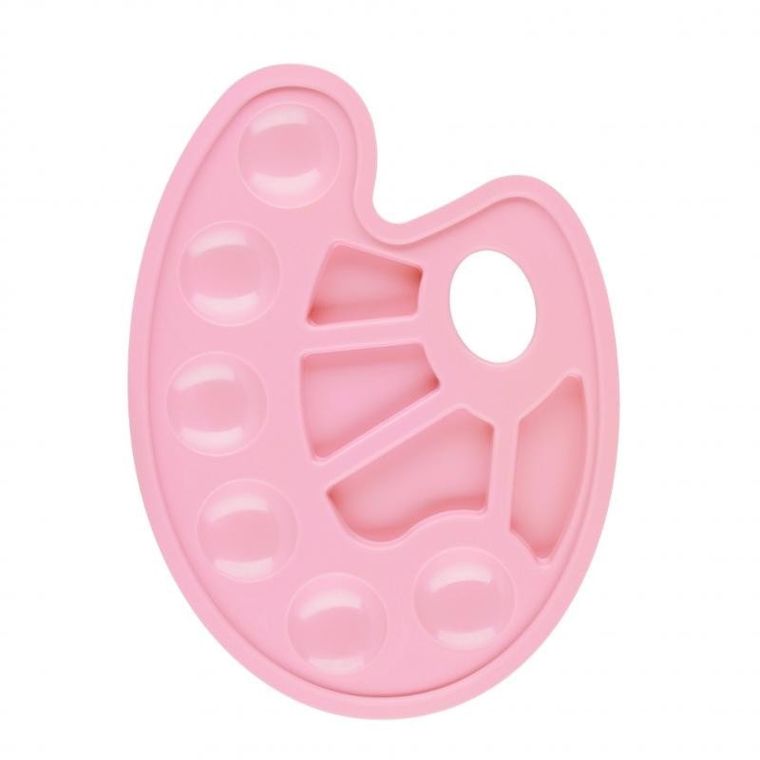 Starpak, paleta do farb, owalna, pastelowa różowa