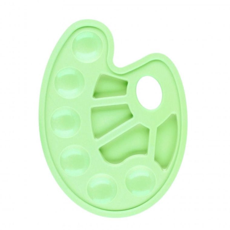 Starpak, paleta do farb, owalna, pastelowa zielona