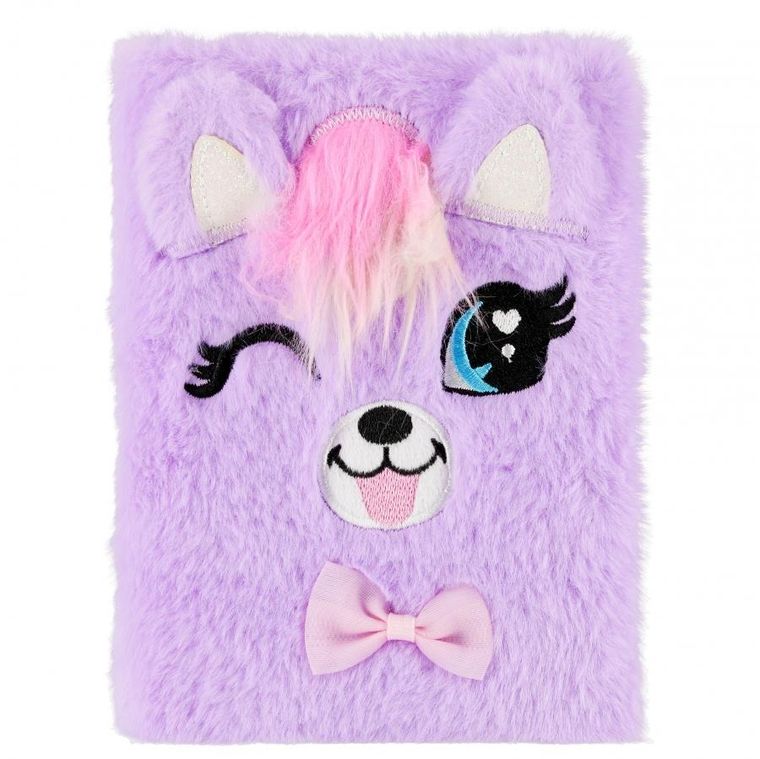 Starpak, pamiętnik na kłódkę z długopisem, pluszowy, kot