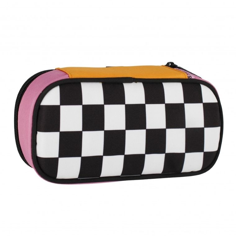 Starpak, piórnik, owalny, Szachownica