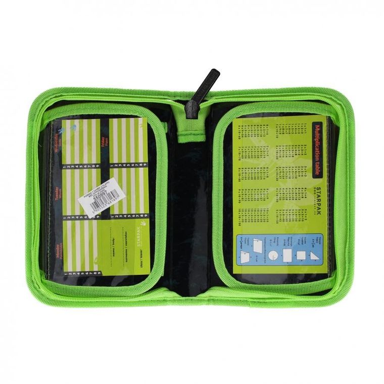 Starpak, piórnik rozkładany, dwuklapkowy, Dino