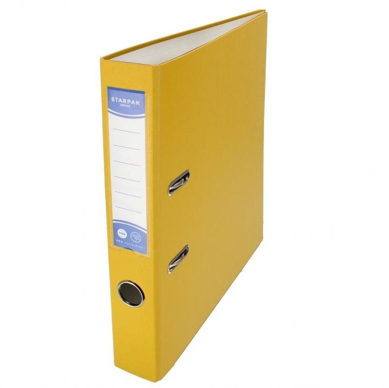 Starpak, segregator A4, żółty