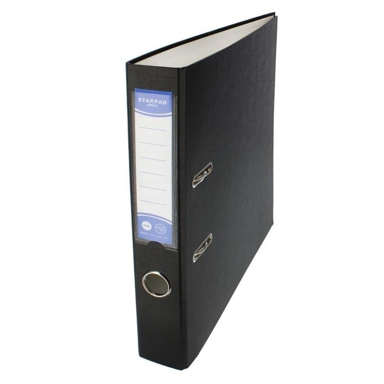 Starpak, segregator A4/50, okuty, czarny