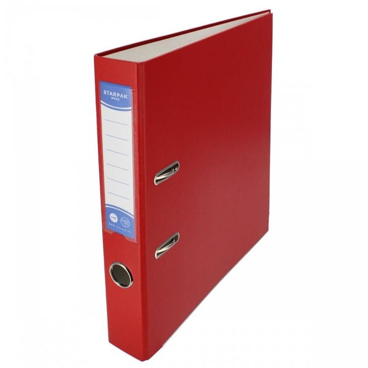 Starpak, segregator A4/50, okuty, czerwony