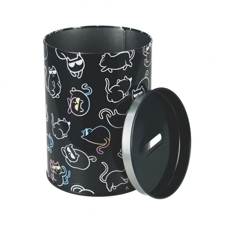 Starpak, skarbonka metalowa, okrągła, Kitty Holograf