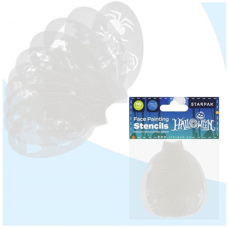 Starpak, szablon do malowania twarzy, halloween, 10 szt.